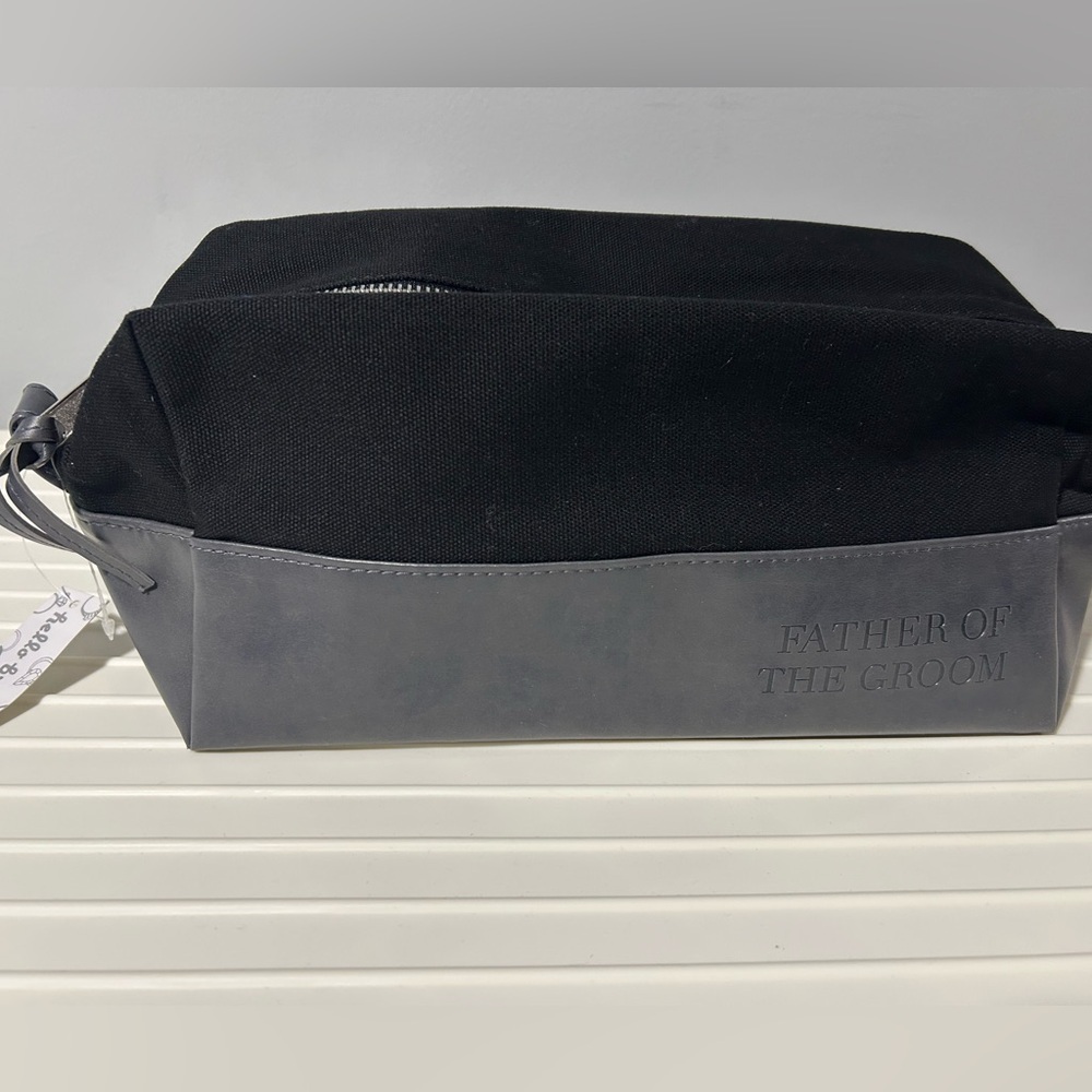 Father of the Groom Black and Gray Bag